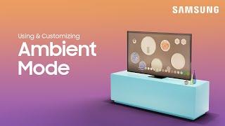 Turn your Samsung TV into wall art with Ambient Mode | Samsung US