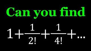 An Infinite Factorial Sum | #series #infiniteseries