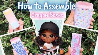 How to Assemble AK Crayon Boxes by Andrina's Kreations llc