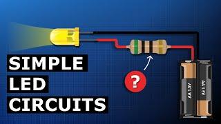 Simple LED circuit - basic electronics