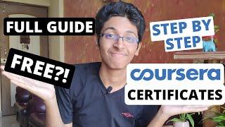 How To Get Paid Coursera Course Certificates For FREE in 2020?! | Step by Step | Complete Guide!