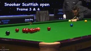 Snooker Scottish open Ronnie O’Sullivan Vs Mark Selby ( frame 3 & 4).