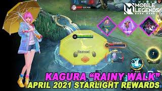 Kagura "Rainy Walk" April 2021 Starlight Skin Gameplays | Mobile Legends: Bang Bang