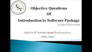 Introduction to Software Package 2019| Engineers success tutorial | Diploma student| Solved question