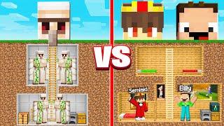 Billy und Semlaki vs GOLEM UNTERGRUND BASIS in Minecraft!