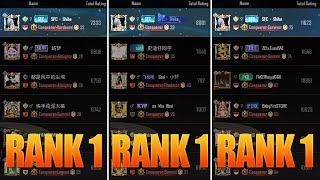 I hit Rank 1 on all 3 Leaderboards in PUBG Mobile