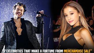 7 Celebrities that MAKE A FORTUNE from Merchandise Sales!