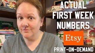 My First Week with Etsy Print-On-Demand | REAL Sales Numbers & ACTUAL Net Profit | Etsy POD Business