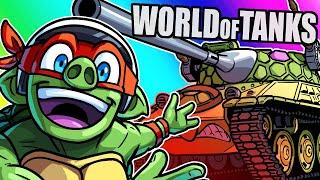 World of Tanks - Dominating Noobs With TMNT Tanks!
