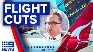 Qantas cancel number of domestic flights amid rising cost of fuel | 9 News Australia