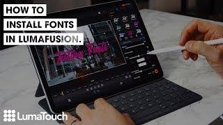 Import Fonts into Lumafusion - How to guide - Lumafusion Tutorial