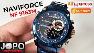 NAVIFORCE NF9163 Miliary Dual Time Watch│Naviforce Watch Review│Subtitles