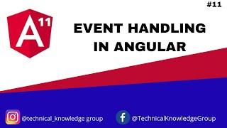 Angular 11 - Event Handling in Angular 11 #tutorial 11