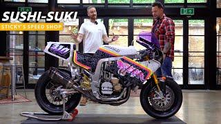 SUSHI-SUKI - A sushi inspired Suzuki GSXR mash-up by Sticky's Speed Shop.