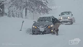 11-29-2024 Erie, Pennsylvania - Significant Lake Effect Snow - Vehicles Stuck - Interstate Shots