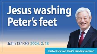[Eng] Jesus washing Peter’s feet / Good News Mission Sunday Service Live