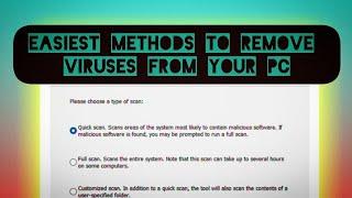 How To REMOVE VIRUSES ️ From Your PC  FREE | PART-1