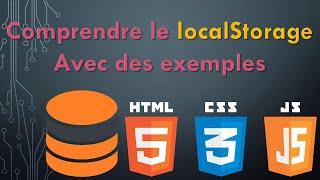 Comprendre le localStorage Pour débutant avec exemples en Javascript (2021) Données persistantes
