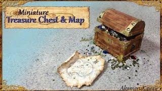Miniature Treasure Chest & Treasure Map - Tutorial