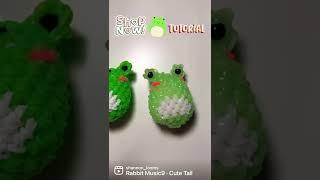 Mini rainbow loom frogs   (full tutorial on my channel) (get one at cutecreationsbyS on Etsy)