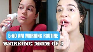 5 AM REALISTIC MORNING ROUTINE WORKING MOM OF 3 | PRODUCTIVE MORNING ROUTINE MOTIVATION 2022