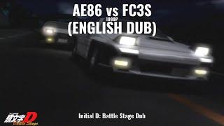 AE86 vs FC3S | Initial D Battle Stage | English Dub