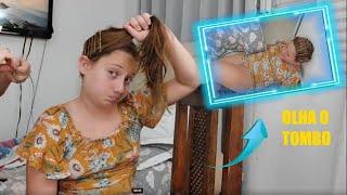 COMO ALISAR CABELO COM GRAMPOS,  SEM CHAPINHA. COM VALENTINA SAFIRA