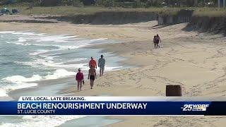 $11 million beach renourishment underway in St. Lucie County