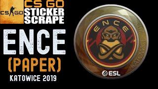 CSGO - Sticker | ENCE | Katowice 2019 - Scrape - Counter Strike (Clean Scrape)