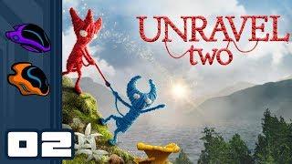 Let's Play Unravel 2 [Coop] - PC Gameplay Part 2 - A Hop, A Swing, And A Jump!