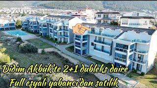 Didim Akbük'te çok elit site'de yabancı'dan geniş 2+1 dubleks full eşyalı fiyatı düştü