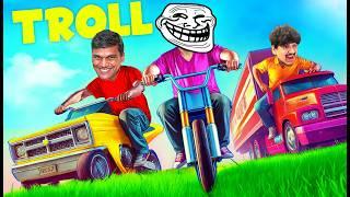 GTA 5 EPIC TROLL RACE! with @BeastBoyShub  & @bhupeshyt