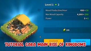 TUTORIAL CARA MAIN RISE OF KINGDOMS | CARA MAIN RISE OF KINGDOMS PEMULA | ROK | RISE OF KINGDOMS