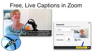 Free Live Captions in Zoom