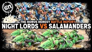 Salamanders vs Night Lords - The Horus Heresy (Battle Report)