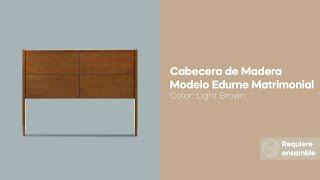 Mobi Muebles - Cabecera Edurne Color Light Brown