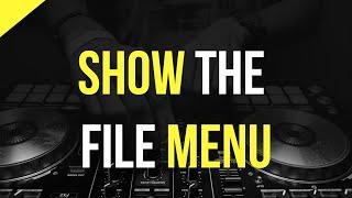 Show the file menu shortcut key in window media player