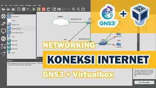 GNS3 + Virtualbox | Cara Mengkoneksikan GNS3 Ke Internet | Kumpulan Tutorial Jaringan