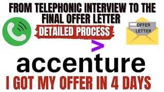 Recieved Accenture offer in 4 days. Step-by-Step Accenture hiring process from interview to offer