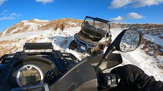 The last snow in 2024 | Problems and slippery terrain | 5  Can-Am's vs CF Moto vs Polaris 