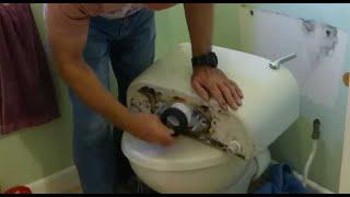 How to fix a leak between the pan and WC cistern.