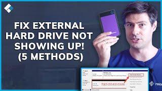 How to Fix External Hard Drive Not Showing Up