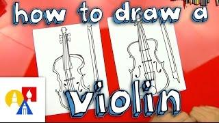 How To Draw A Violin