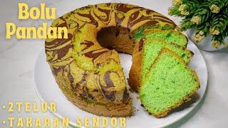 BOLU PANDAN PANGGANG 2 TELUR | TAKARAN SENDOK