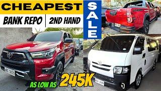 BILIHAN NG PINAKAMURANG HATAK NG BANKO UP TO 50% OFF (PICK-UP, SUV, VAN) | CHEAPEST REPO CARS 2024