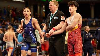 U17 Setman Yilmaz vs Kyliane Eddouh (FRA) 60kg. Greco-roman boys wrestling.