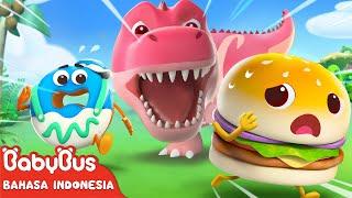 Tolong! Dino Besar Datang! | Animasi Makanan Anak | Kartun Anak-anak | BabyBus Bahasa Indonesia