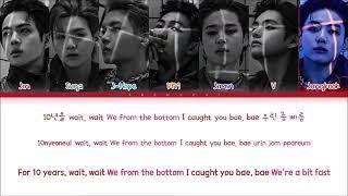 BTS   run bts (picture and lyrics)