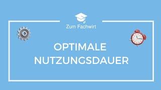 Optimale Nutzungsdauer (Investition & Finanzierung, Kapitalwert)