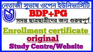 BDP/PG 2021: Original Enrollment Certificate Related QNA